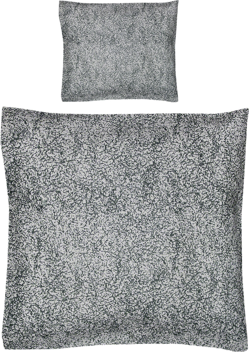 Casa Colori Kinderwagen Garnitur 80x80 cm Stubenwagen Bettwäsche Wiege 100% Baumwolle Weiss Grau 42902weissgrau_D-2