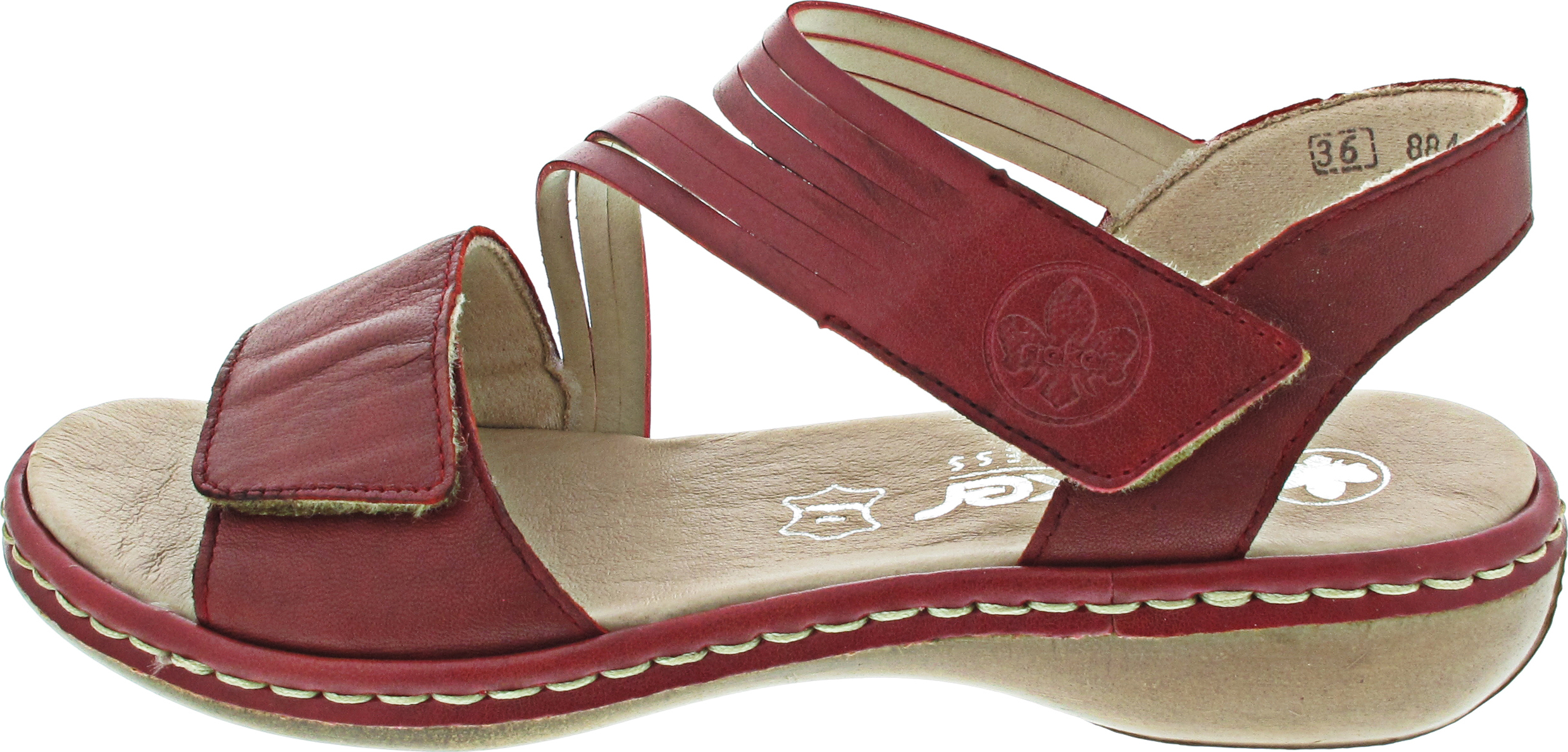 Damen Sandalen Rieker 65964-35 rot 40