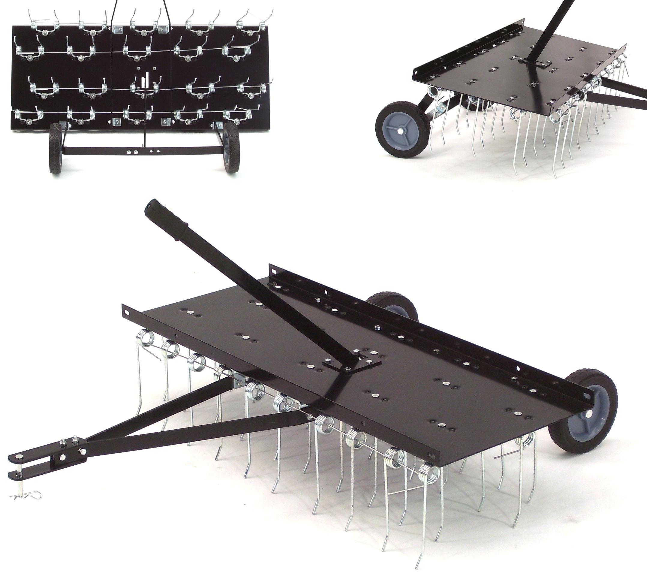 Apex XXL Rasenstriegel Entmooser 4-Reihen Rasenkamm Vertikutierer Rasenlüfter Rasen 55664