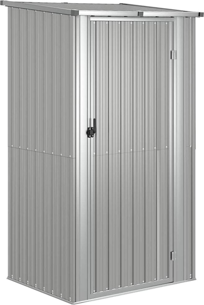 vidaXL Prístrešok na náradie šedý 118,5x97x209,5 cm pozinkovaná oceľ