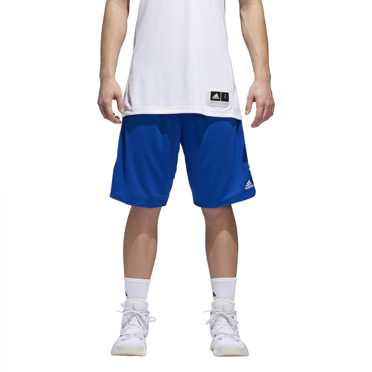 Herren Shorts adidas Crzy Expl Short XS Dunkelblau / Weiß