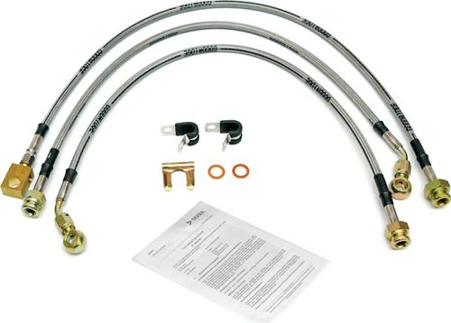 ASP-Eberle Bremsschläuche Edelstahl mit Bremsschlauch Bremse Jeep CJ 79-86 ASP1-3P