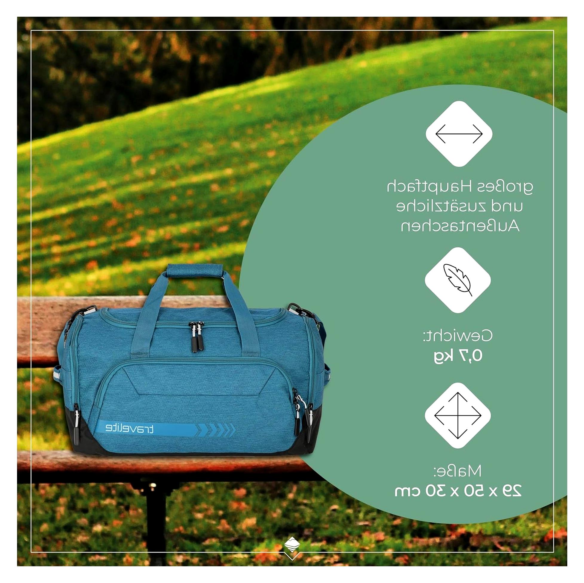 Markenlos Reisetasche Weekender, Kick Off, leichte Handgepäck Reisetasche für Urlaub und Sport, Schwimmbad, Klinikaufenthalt, 50 cm, 45 Liter
