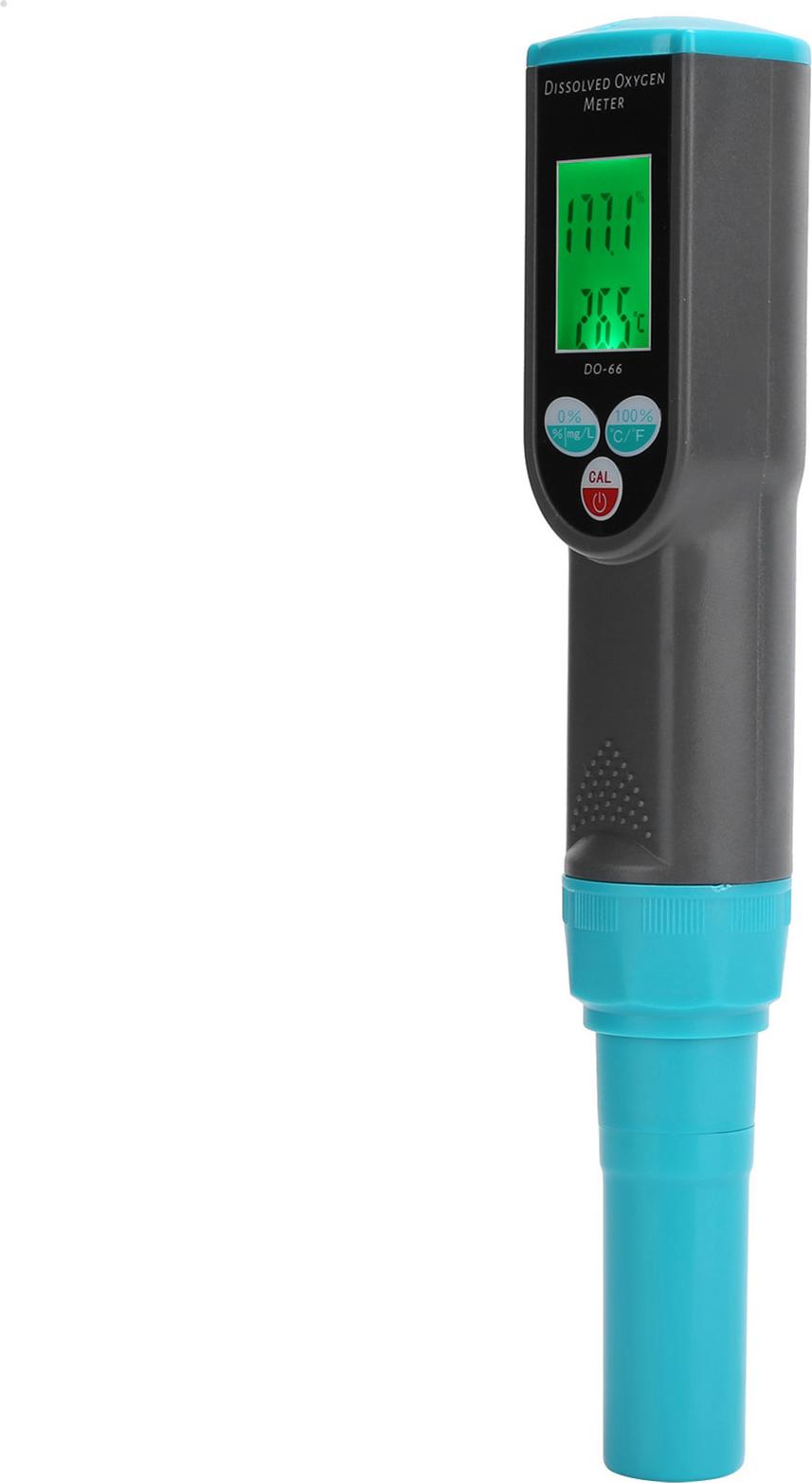 Cocosity Tragbarer gel?ster Sauerstoffmesser 0-199,9% Hintergrundbeleuchtung mit Temperaturprfern fr Aquakultur