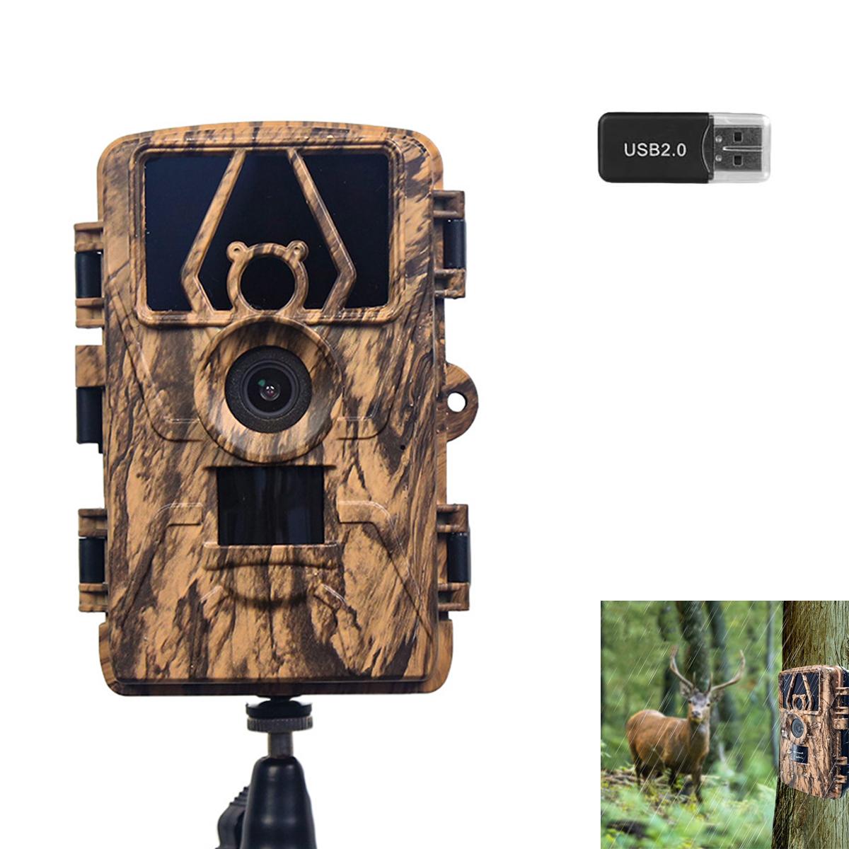 Welikera Wildkamera, 8K-Infrarotsensorkamera, PIR-Sensor, 60 MP, IP66, zeigt deutlich detaillierte Informationen zu Wildtier-/Sicherheitsvorfällen an KAUF-INTT-OD1450-024