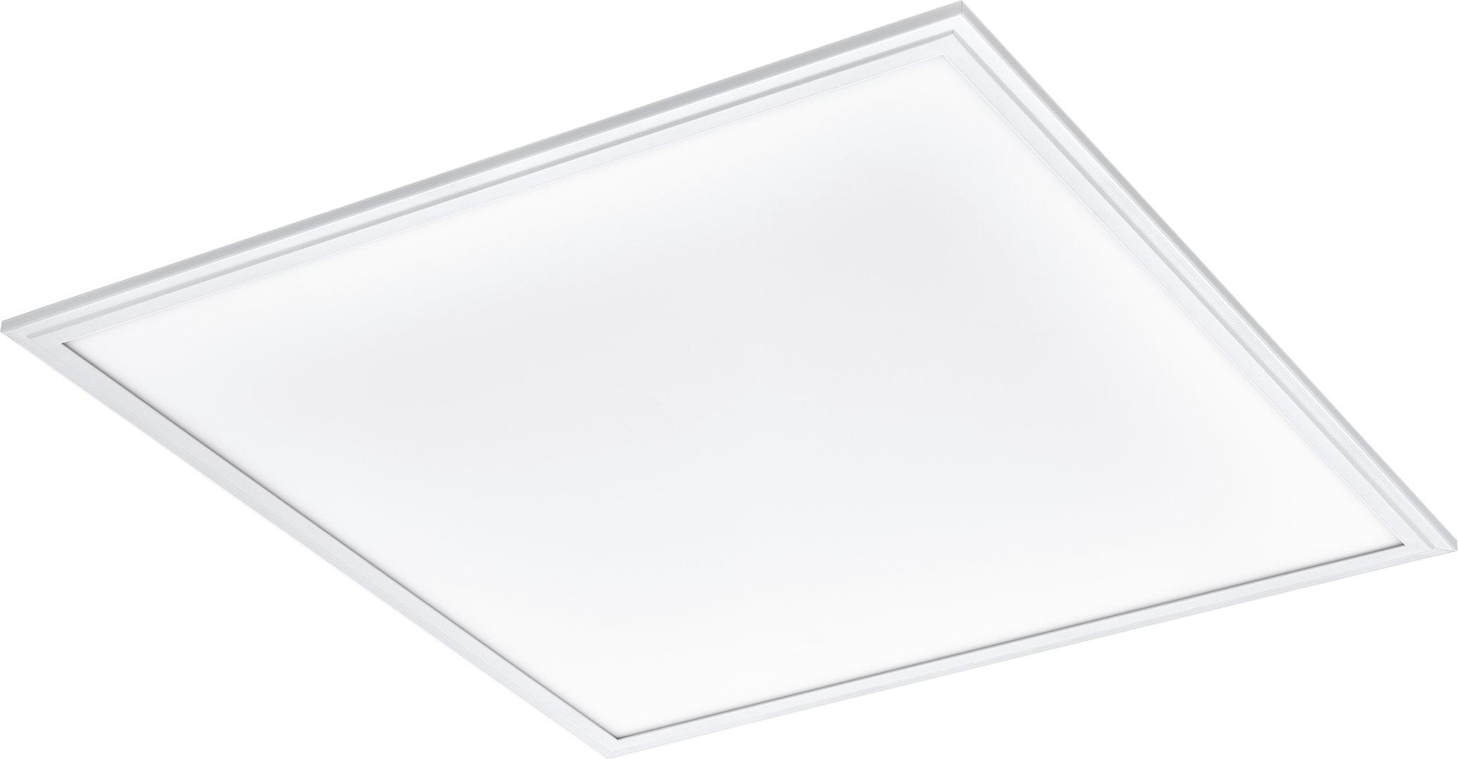 EGLO LED Panel Salobrena 1, Deckenlampe, Wohnzimmerlampe, LED Deckenleuchte aus Aluminium, Kunststoff, Bürolampe, LED Küchenlampe, neutralweiß, 62 cm 96154