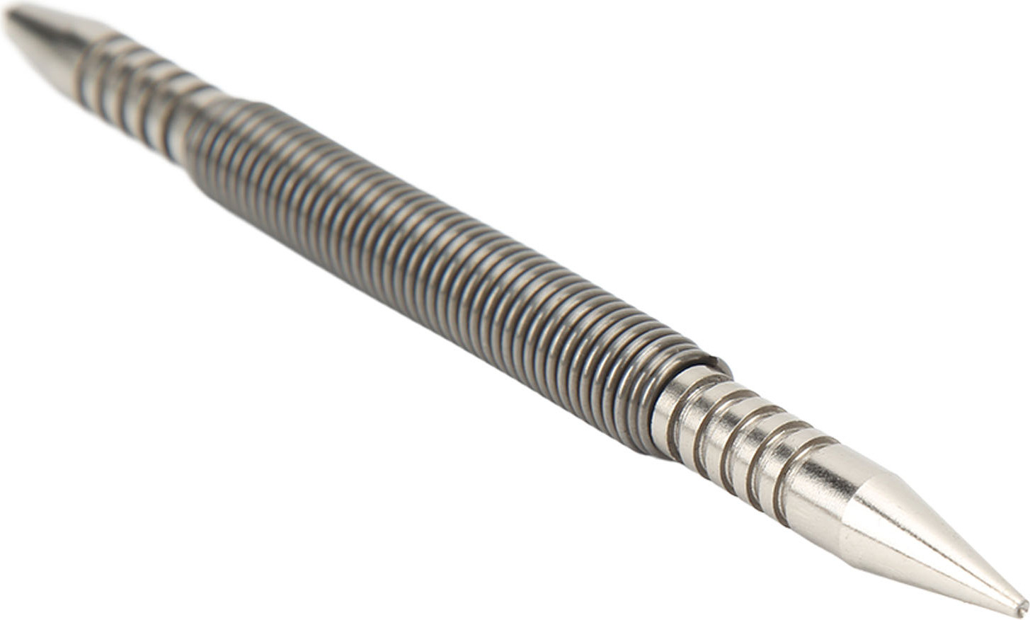 Dvojhlavý stredový dierovač Federdesign hoher Härte Kohlenstoffstahl kompakt hammerlos für Holzmetallglas 3/16 -Zoll -Hefter 1/16in