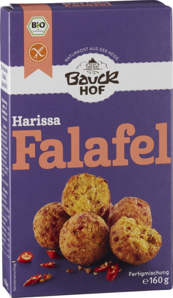 BAUCK MÜHLE Falafel Fertigmischung - Harissa 160g 6er Pack