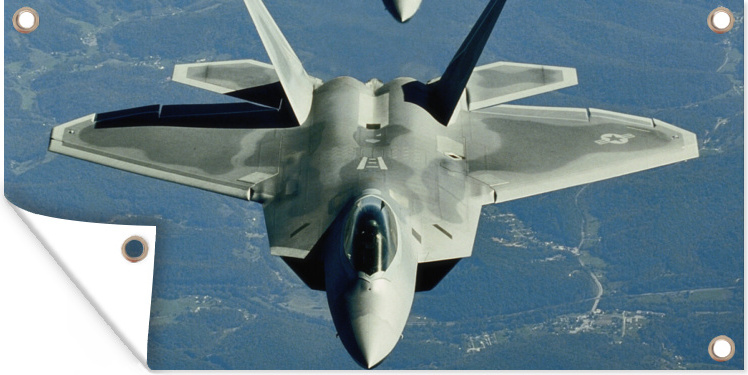 MuchoWow® 80x40 cm Outdoor-Poster Gartendeko Sichtschutz Garten Poster für den Garten Zwei Kampfjets auf der amerikanischen Utah 133|507666470