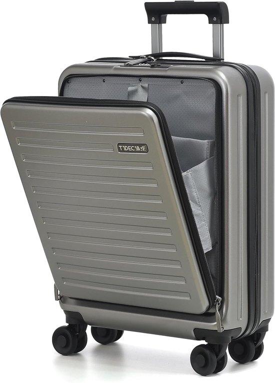 Famanu Handgepäck 20 Zoll mit Laptopfach, TSA-Schloss, geeignet für Fluggesellschaften, 34L Hartschale SHSHOP