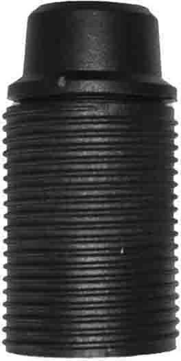 EDM E14 Gewindebuchse, homologiert, schwarz, Solera 6584crn