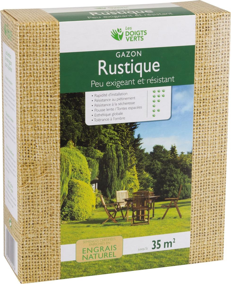 Rustikaler Rasen angereichert 1 kg (ca. 35 m²) - Les Doigts Verts