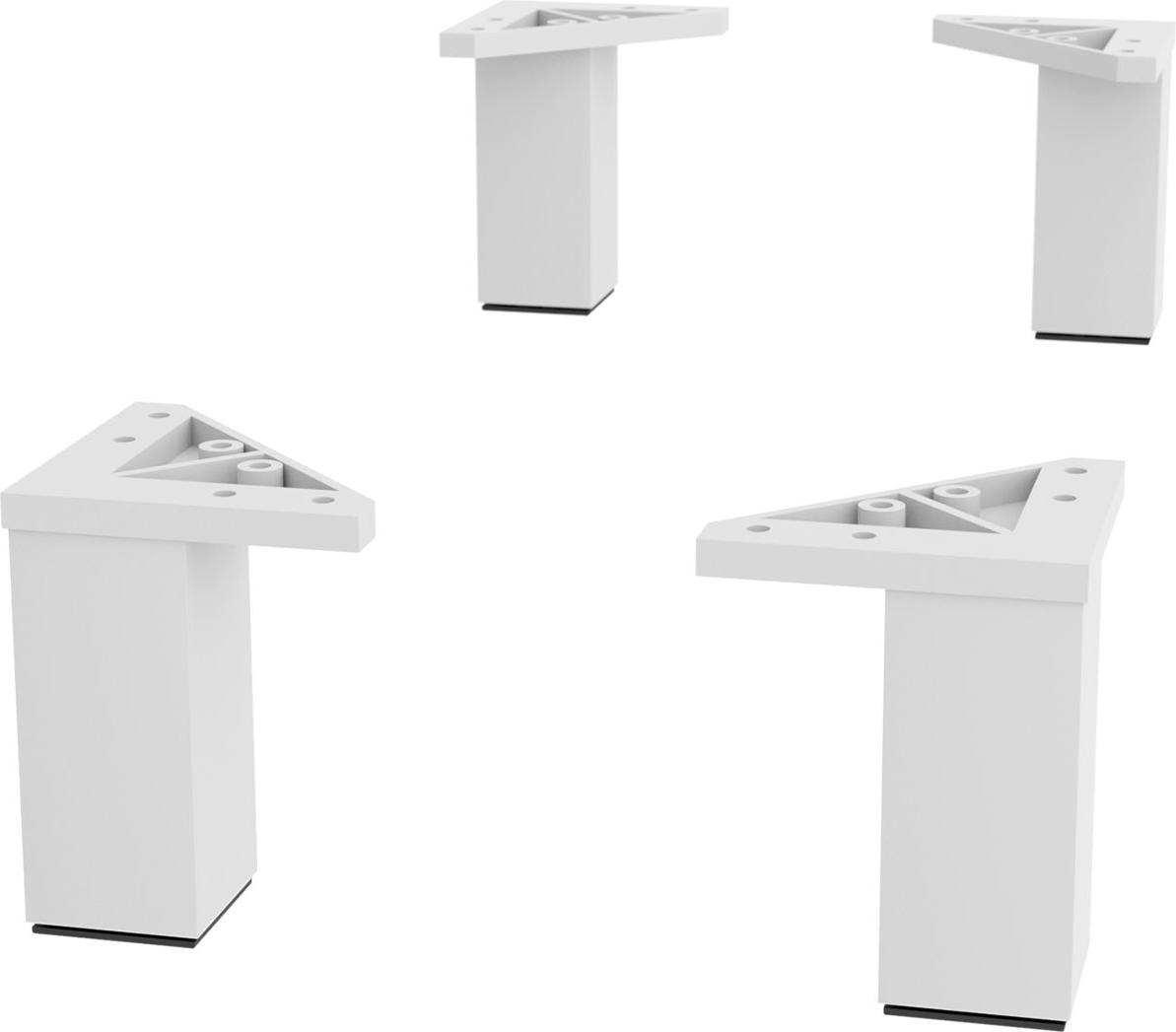 Salgar Satz 4 Füße MATT WHITE Hauteur 100 mm 83817
