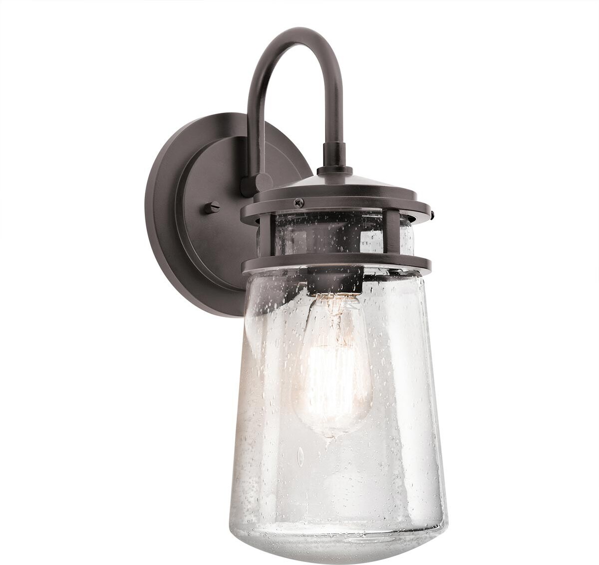 Elstead Lighting Elstead Lyndon Außen-Wandleuchte E27 38cm Architektonische Bronze IP44 KL-LYNDON2-M-AZ