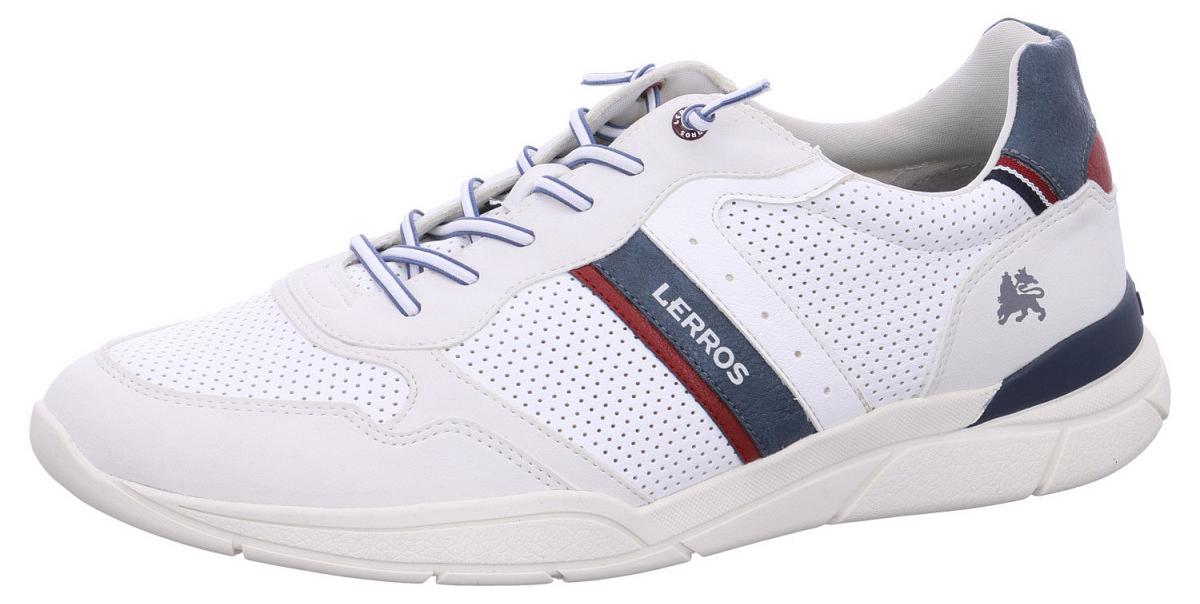 LERROS Weißer Sneaker mit atmungsaktivem Obermaterial und leichter Verarbeitung, Größe 48 4229401
