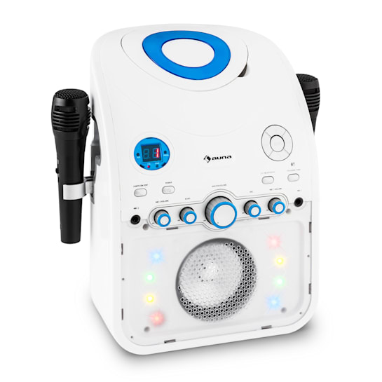 MINI KINDER KARAOKE PARTY MUSIK ANLAGE AVC AUDIO CD PLAYER 2 MIKROS WEISS PINK MINI KINDER KARAOKE PARTY MUSIK ANLAGE AVC AUDIO CD PLAYER 2 MIKROS WEISS PINK