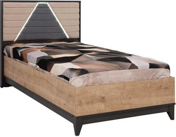 Bett 120 cm Kinderbett Bettrahmen Kinderzimmer Braun Holz Betten Neu
