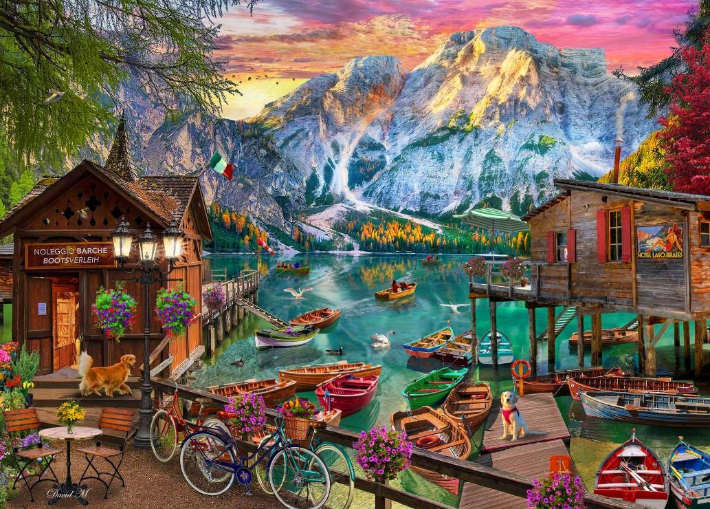 BlueBird - Puzzle Lago Di Braies, Italy - 500 dielov 90918