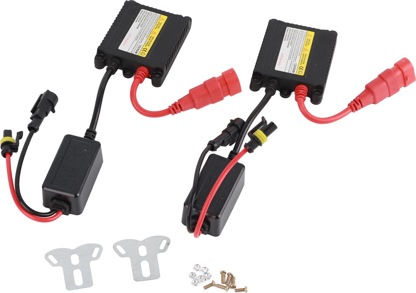 Gistuch Xenon Light Lamp 2 PCS 12V 55W Ballast 55W, Umrechnungskit, digitales Aluminiumgehäuse für Auto, Motorrad, Elektro-, Auto -Austauschmänner