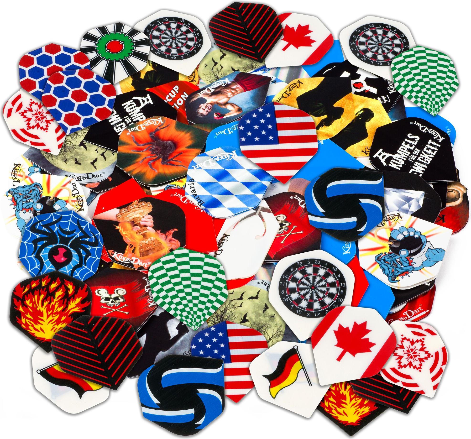 Kings Dart® Kings Dart Dart Flights-Set HD 100 "Mix"