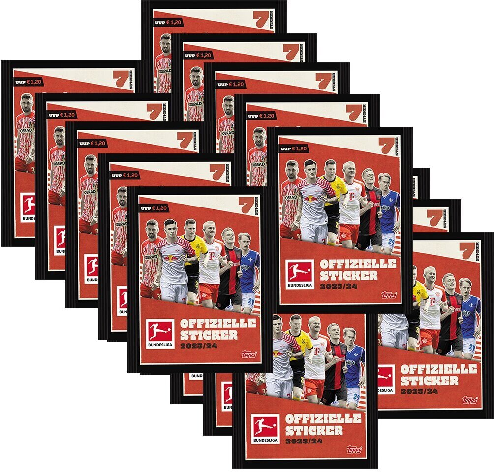 Topps Bundesliga Sammelsticker 2023/24 - 20 Tüten