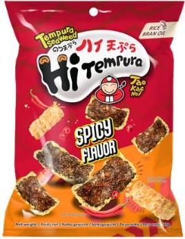 TAOKAENOI HiTempura Seaweed Snack Spicy 40g 10-6551