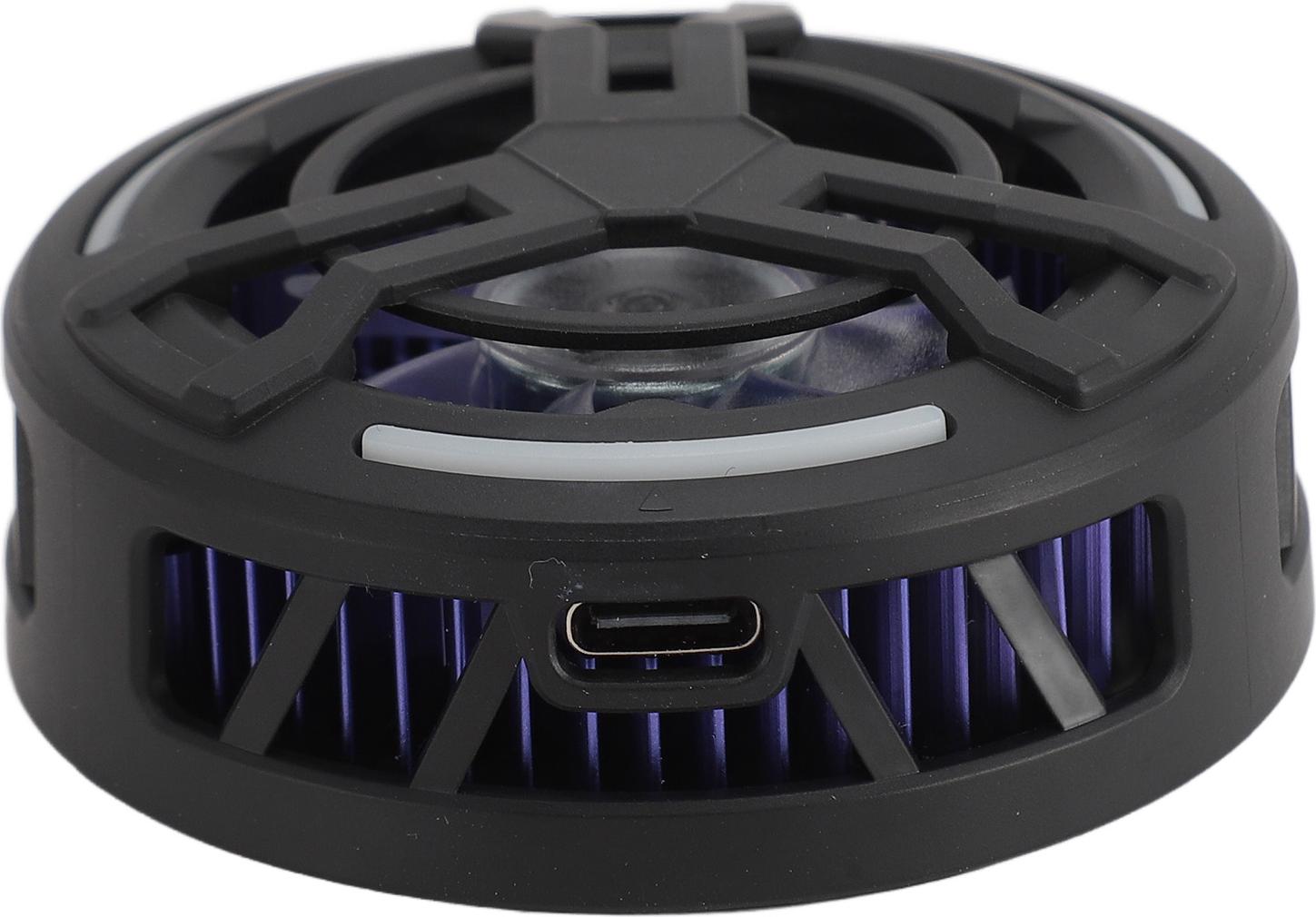 Cocosity Telefonkhler, Tragbarer Magnetischer Tablet-Khler, Pad-Lfter-Khler mit Temperaturanzeige und LED-Licht, Universell fr Mobiles Gaming, Tiktok-Live-Streaming (BLACK)