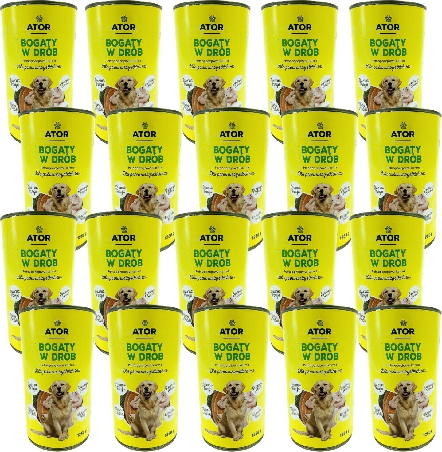 Posh 20x 1250g Hundefutter Nassfutter alle Rasse Geflügel Futter für Hunde TOP Futter