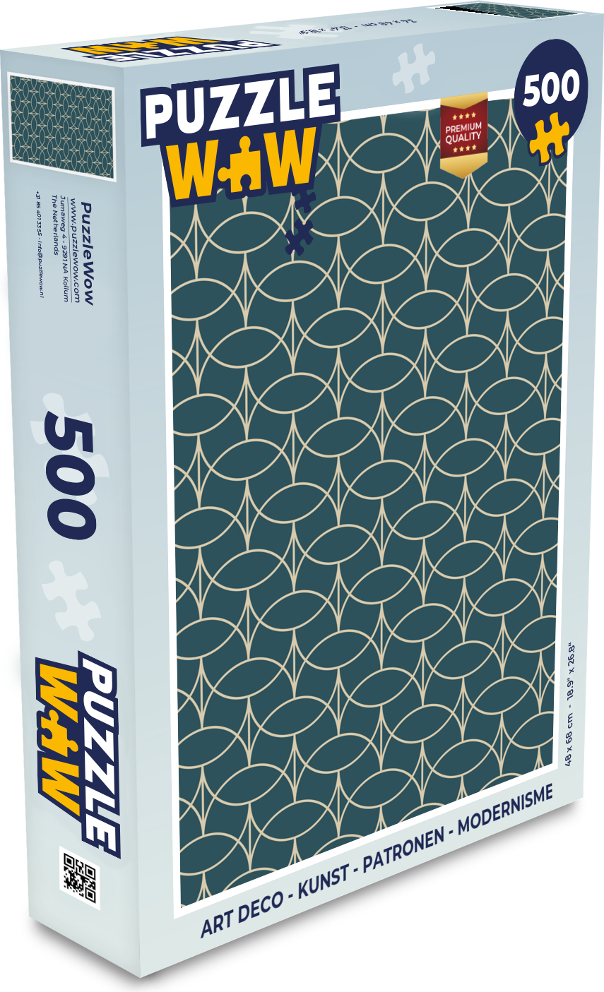 MuchoWow® Puzzle 500 Teile Art deco - Kunst - Muster - Modernismus - Denken - Spiel - Toy 137|791051077