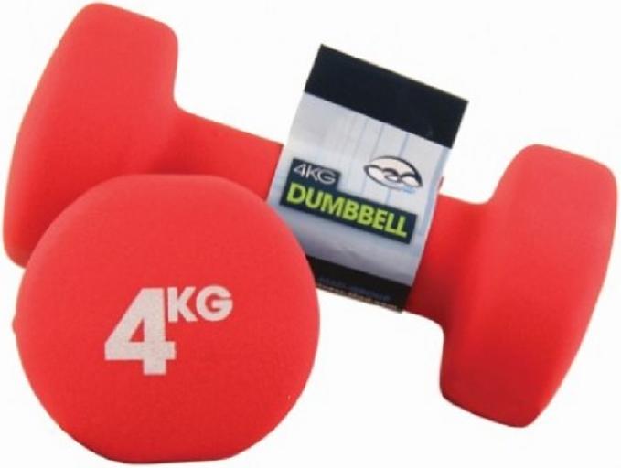 Fitness-Mad Fitness Mad - Hantel-Satz (2er-Pack) CS1073 (4 kg) (Rot) UTCS1073