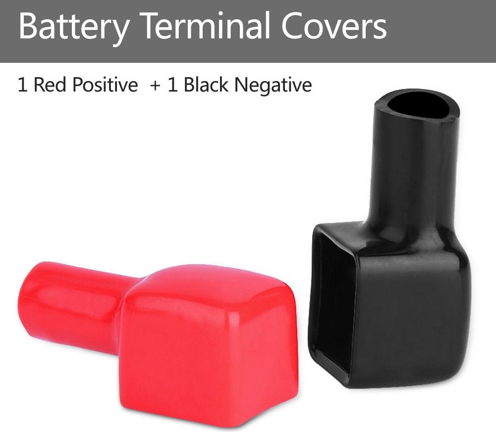 Gistuch 2pcs Battery Terminal deckt rot und schwarze gute Isolierung zum Schutz von Terminals ab