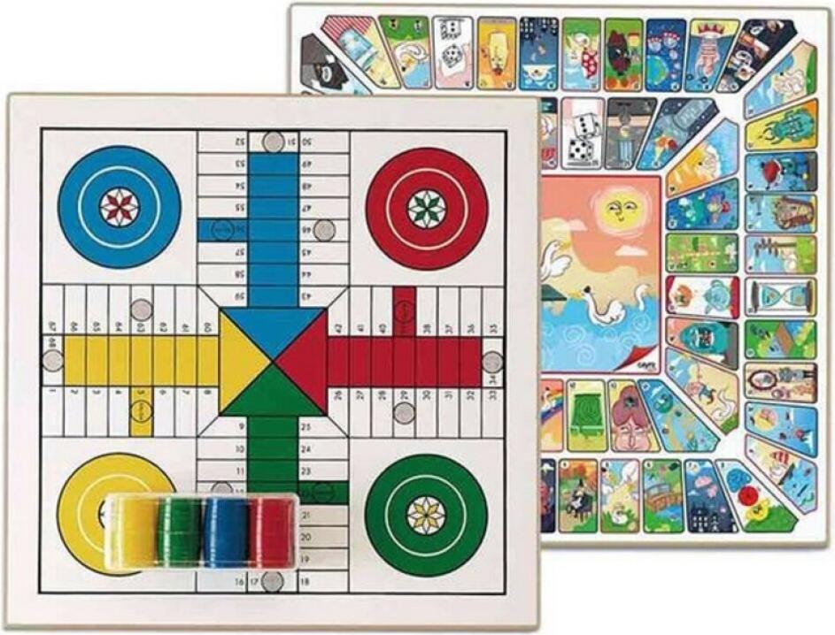 Parchís-Oca Spielbrett Cayro Holz T-131/A