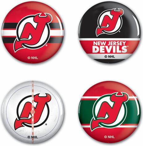 Wincraft Button-Set New Jersey Devils NHL Button 4 Pack dk-52389-uniw