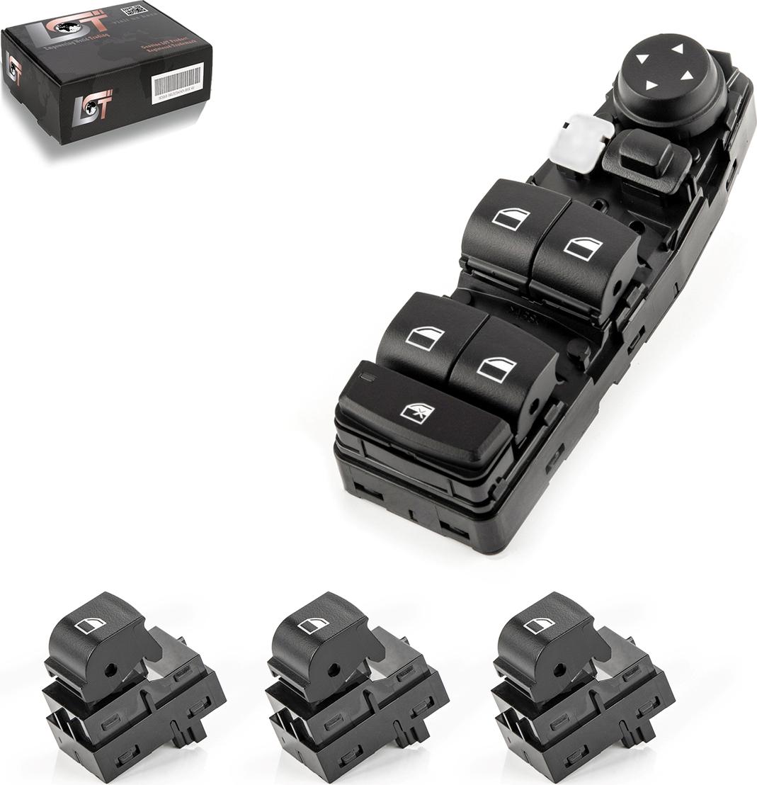 LST 4x Fensterheber Schalter Schalteinheit Tasten Set für BMW 5er F10 F11 ab 07/2016 ELP-0064 + SW-0080-3515 x3