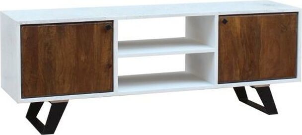 TV-Möbel DKD Home Decor Weiß 135 x 35 x 40 cm Metall Mango-Holz METI_MB206320