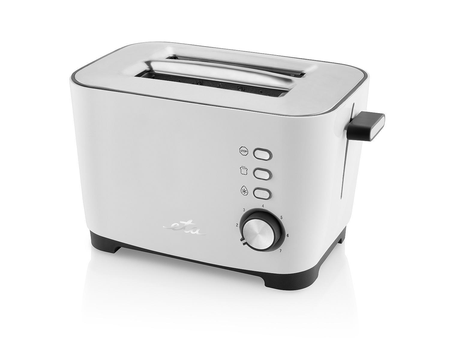 Toaster ETA Ronny Artikel Nr.: ETA316690000 Multifunktional-Toaster ETA RONNY bäckt gleichmäßig beide Seiten, 7 Erwärmungstufen und Auftauen-Funktion, Anwärmen-Funktion