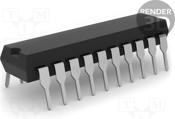 TNE 1x THT DIP20 SN74LS377N Fliops Fliop D Kanäle: 8 74LS _1GH_74LS377