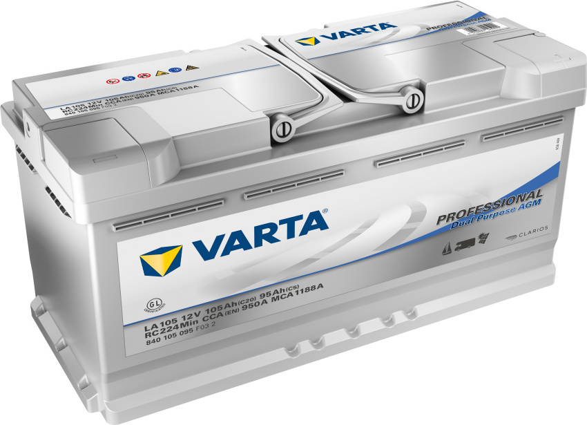 Autobatterie Varta Professional Dual Purpose AGM 105Ah, 12V, 950A, LA105 840105095C542