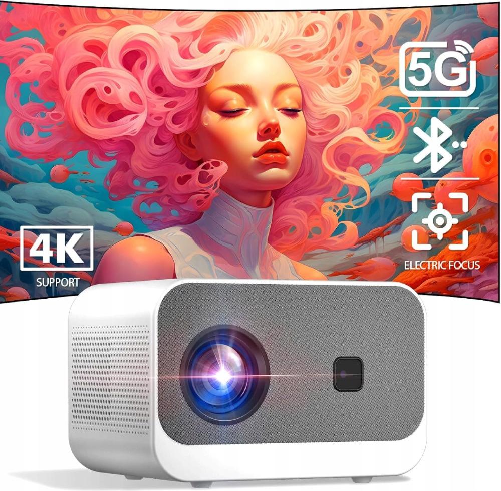 Kaufland Mini Projektor A11 1080P 4K Wi-Fi Bt5.0 5G 300 Zoll Zuhause, ±60° Korrektur