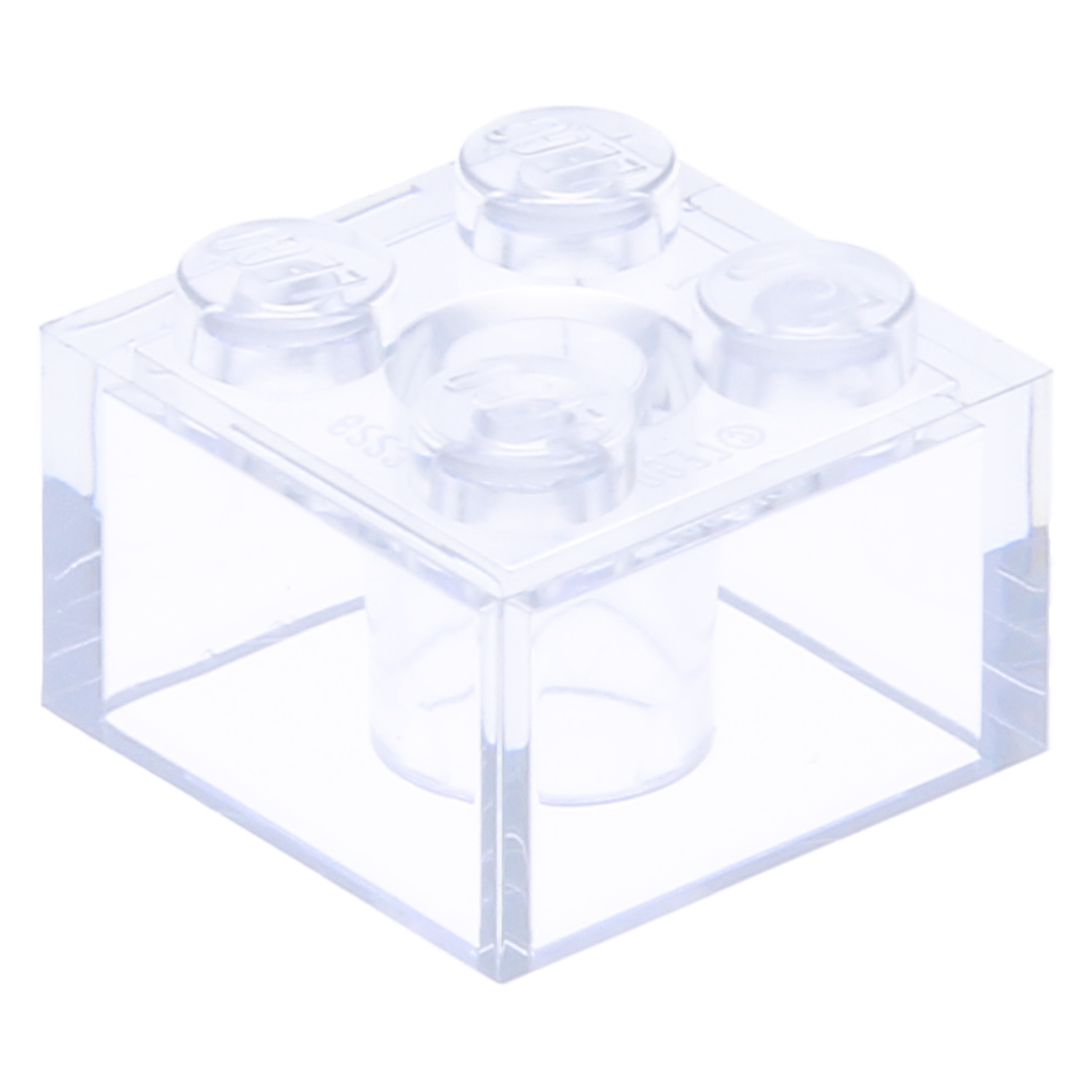 Lego® 2x2 kocky 3003 - 1 kus Trans - Transparentné