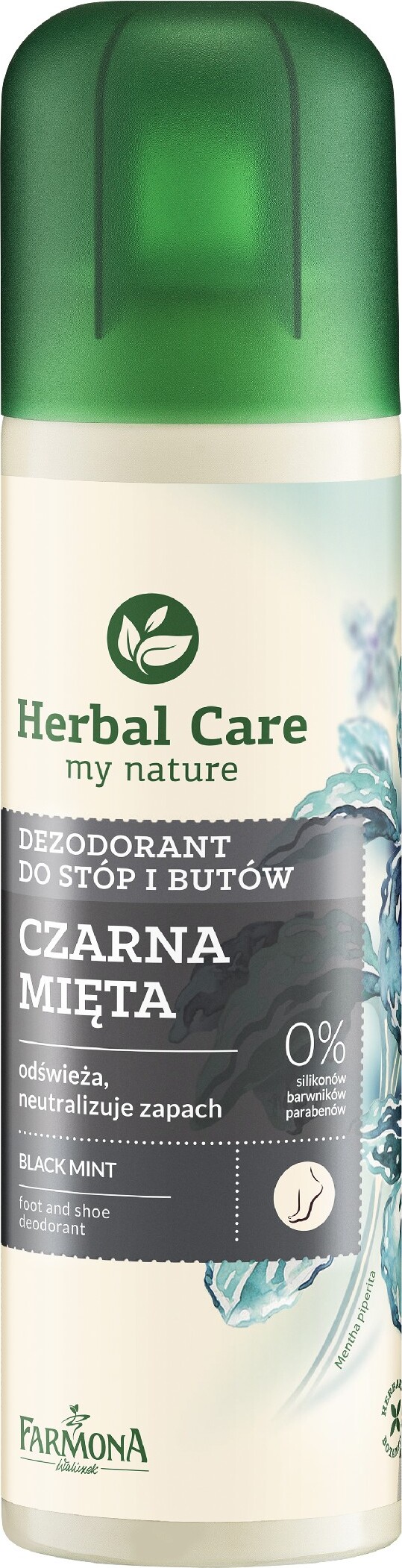 FARMONA Herbal Care Black Mint Erfrischendes Fuß- und Schuhdeodorant 150ml FA2957