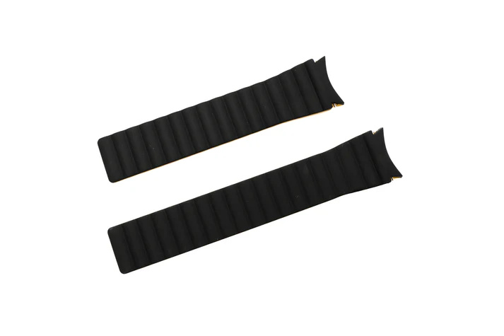 SYSTEM-S remienok 20 mm silikónový magnetický pre Samsung Galaxy Watch 5 4 Black Yellow