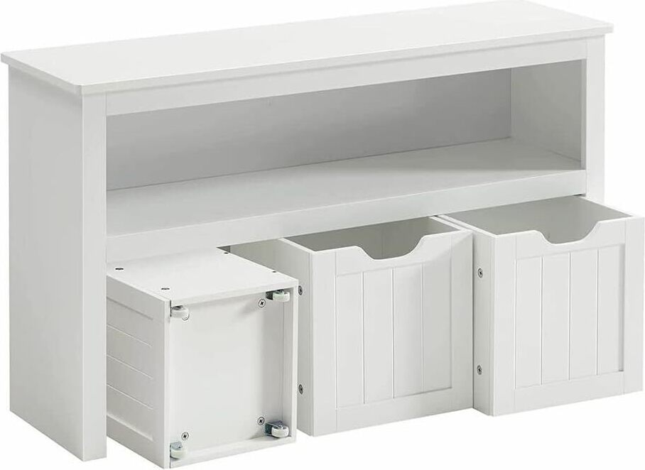 VASAGLE Kinderregal, Spielzeugaufbewahrung für Kinder, Aufbewahrungsschrank, Spielzeugschrank, Aufbewahrungsbox mit Rollen, Spielzeugregal