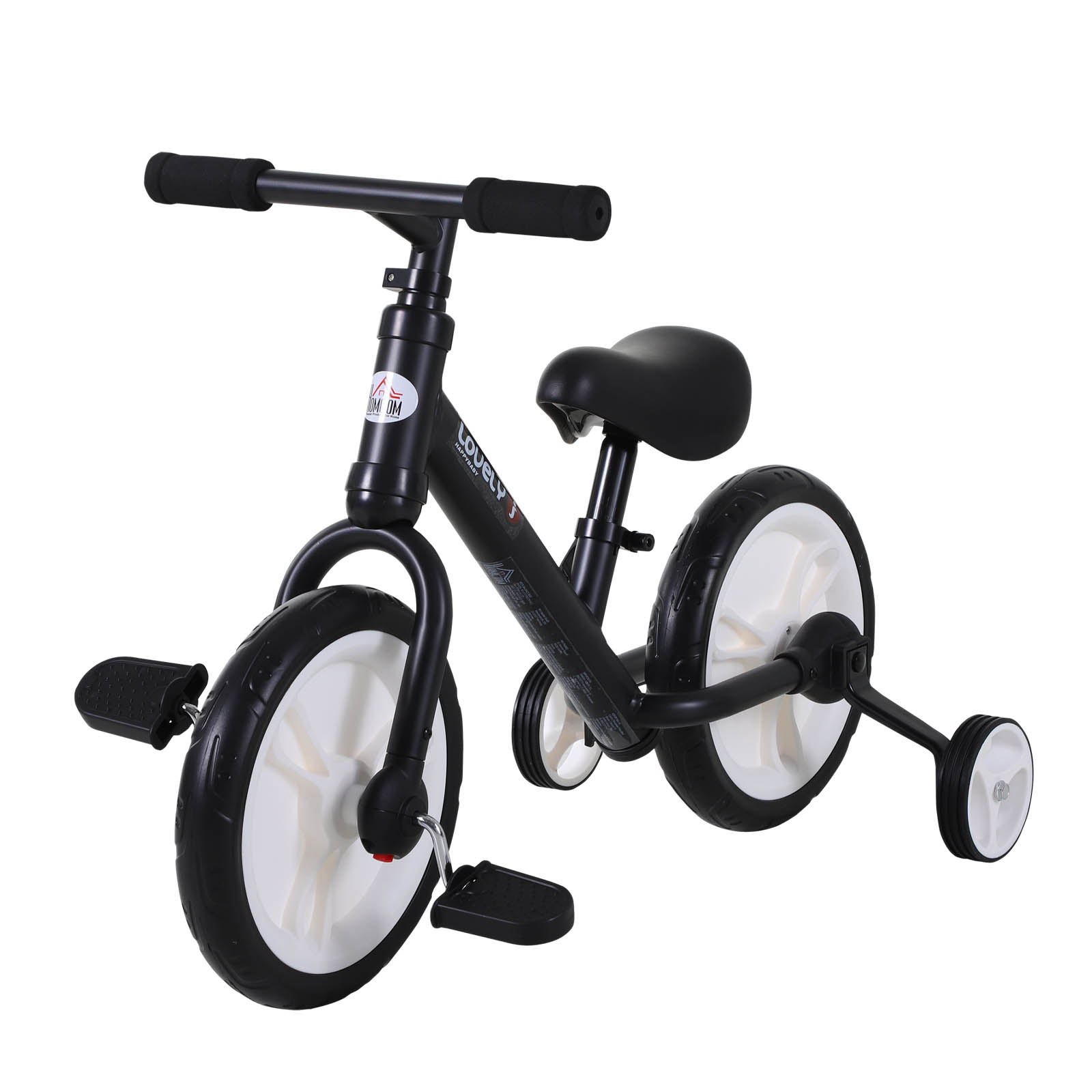 3-in-1 Laufrad Kindelaufrad ab 1-6 Jahre Balance Bike für Kinder Lernlaufrad DE 