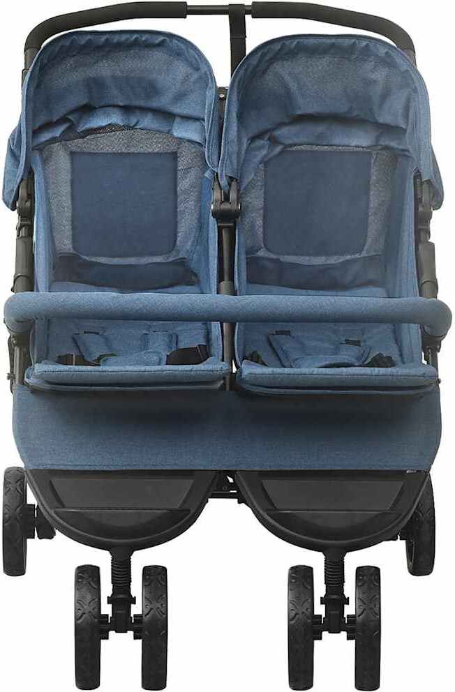 vidaXL Geschwisterwagen Marineblau Stahl 10244