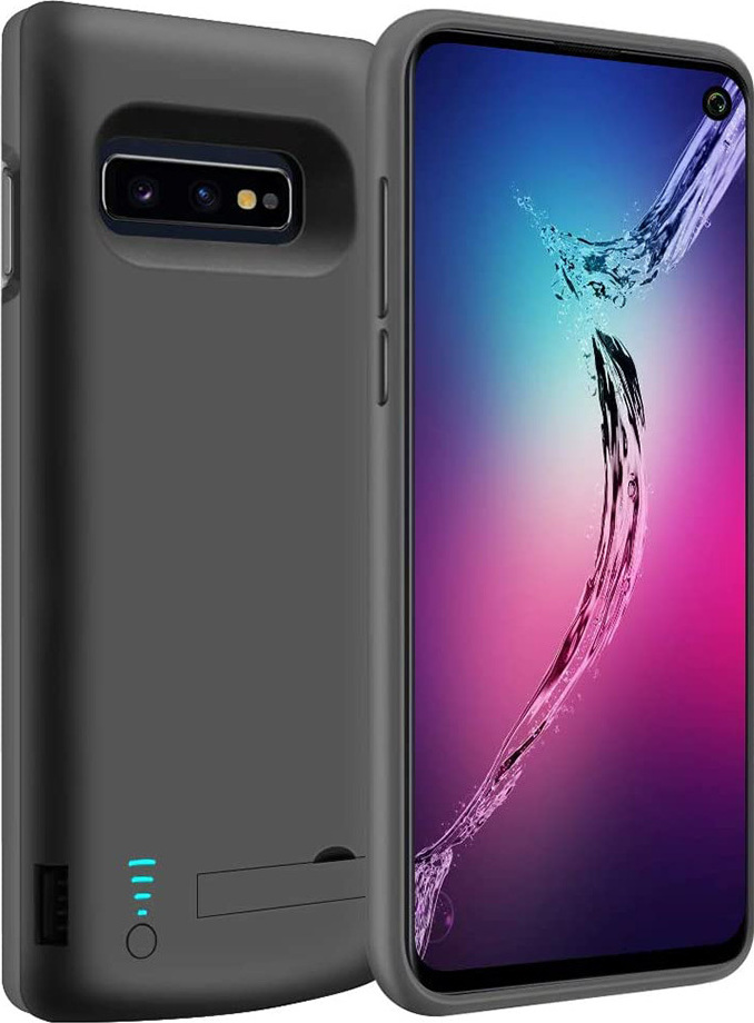 Techsuit Puzdro s batériou Power pro - Samsung Galaxy S10e - 5000 mAh - čierne