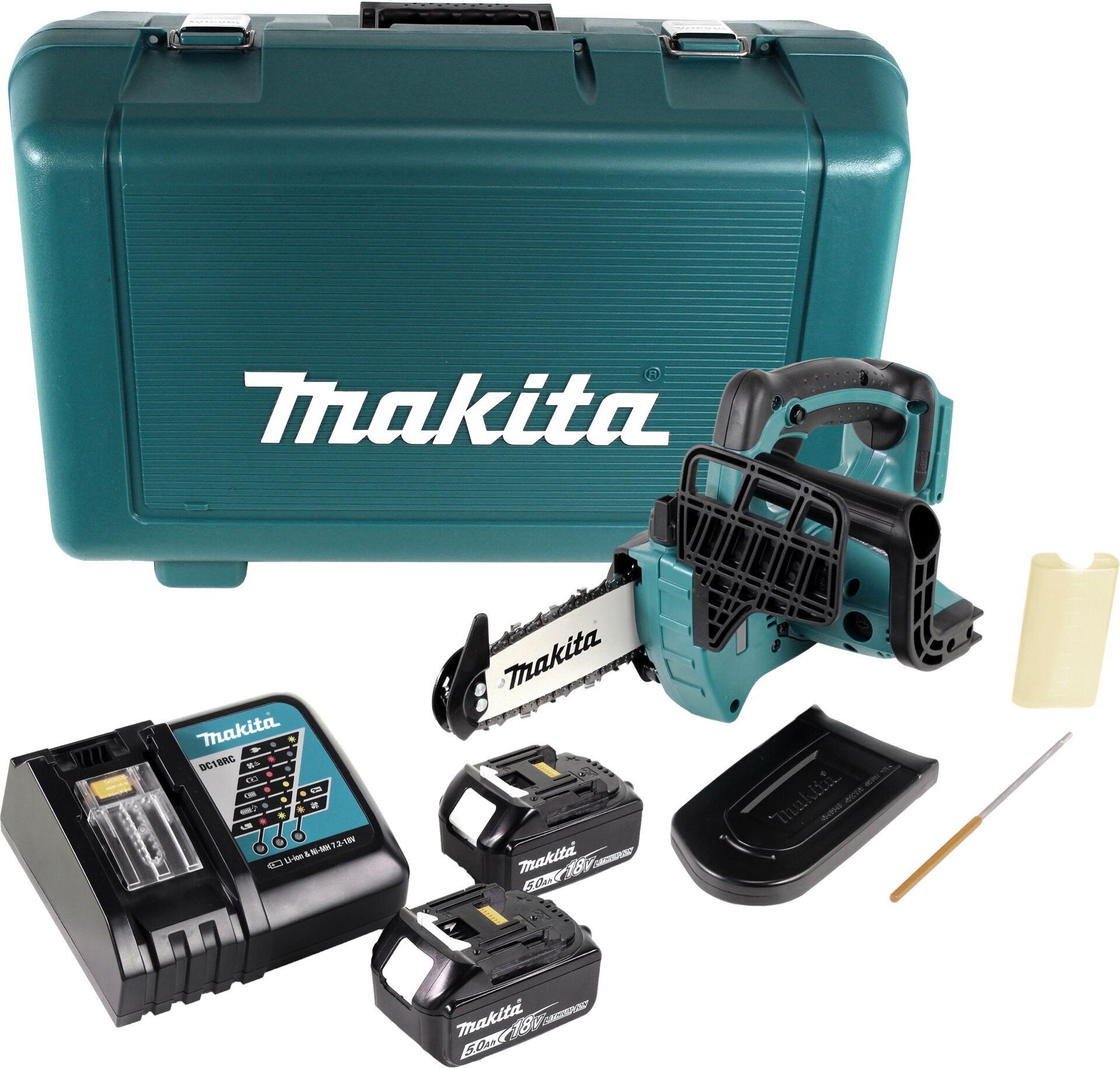Makita DUC122RTE Motorsäge Schwarz, Blau