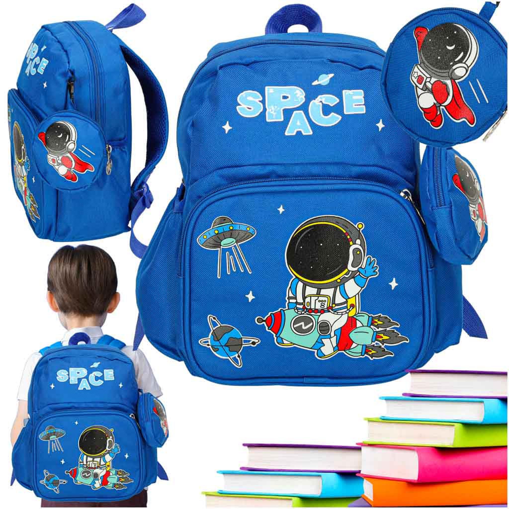 Creative Corner Rucksack für Vorschulkinder und Schulkinder, Astronaut, 30 x 22 x 11 cm KX3123
