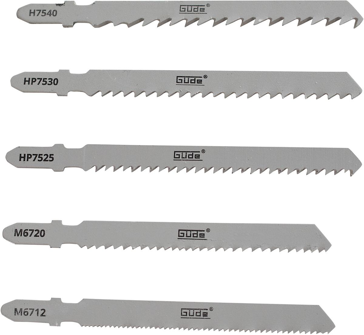 GÜDE Stichsägeblatt-Set 5 teilig Stichsägeblätter Sägeblätter Stichsäge GU58156