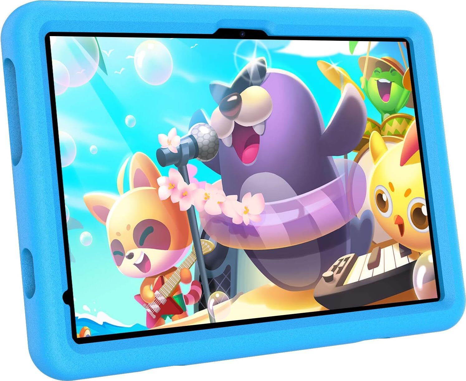 10-palcový 4G telefón Detský tablet s puzdrom, Android 13, 4G LTE, 5G WiFi, 12 GB RAM (6+6 Expand), 128 GB ROM, duálny fotoaparát, 8000 mAh, rodičovská kontrola, detský softvér